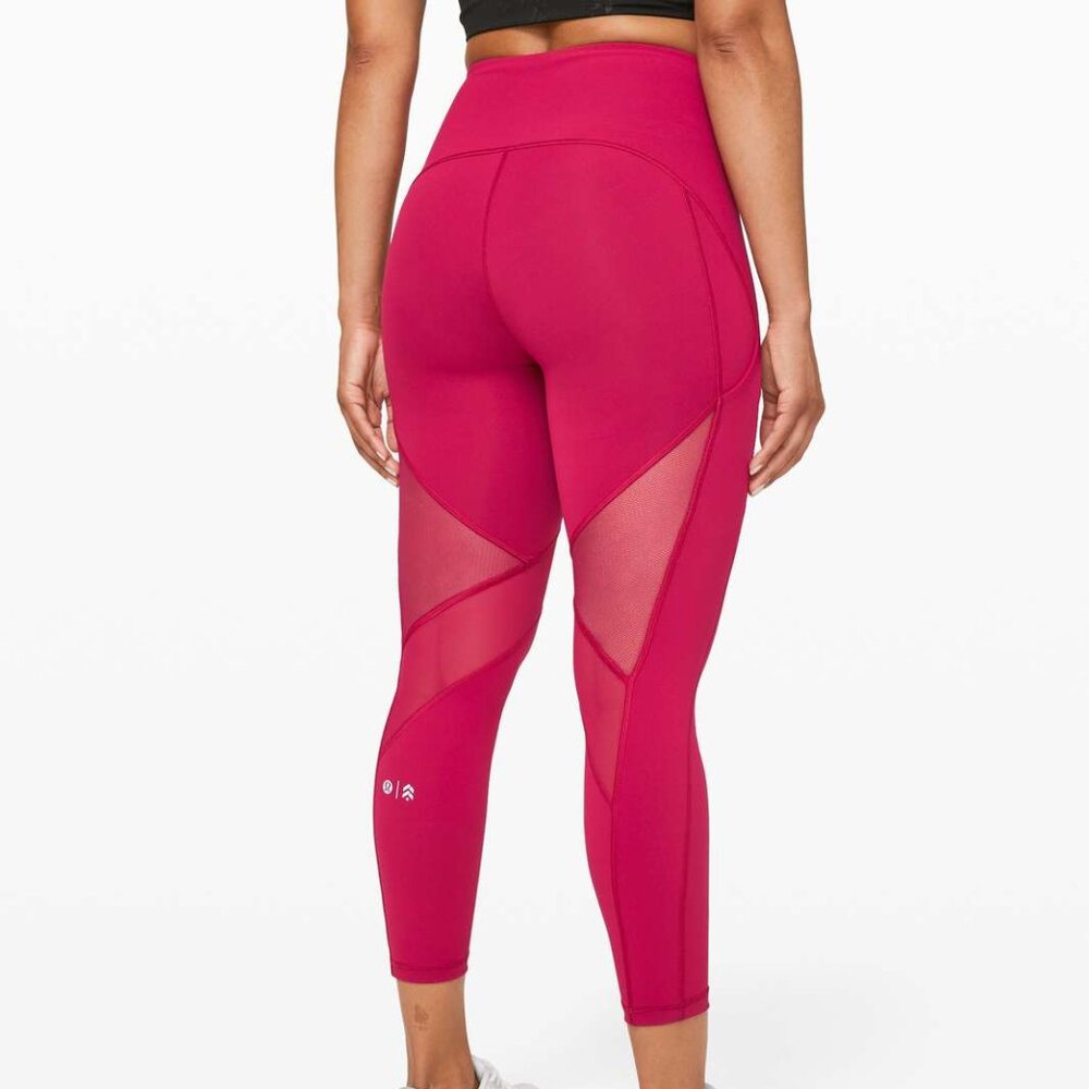Lululemon X Barry's Stronger as One Red Tights